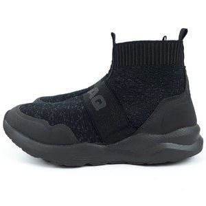 Shaq Mens 6 Pull On Sneakers Basketball Sock Shoes Black Walking Volleyball